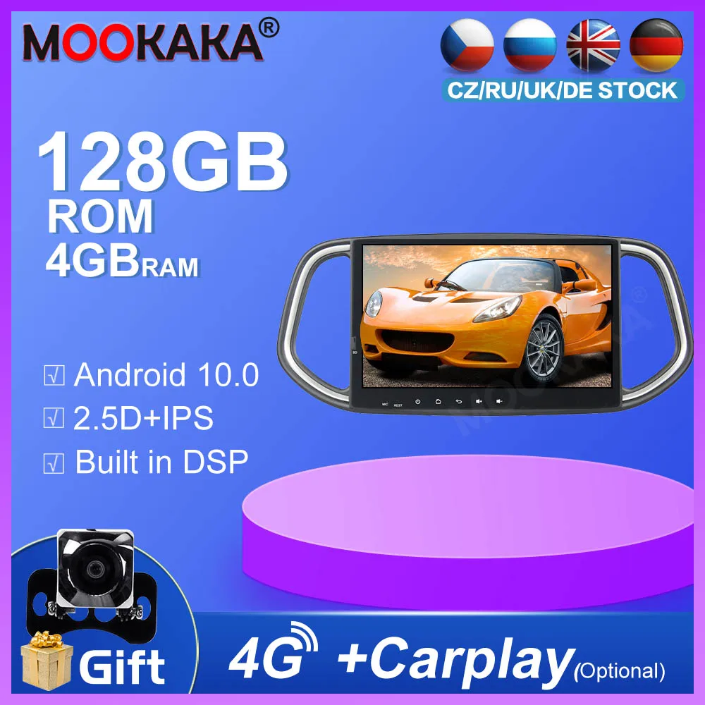 

4+128GB Android10.0 Car GPS Navigation For Kia Kx3 2014-2017 Stereo Multimedia Player Auto Radio Head Unit built-in Carplay DSP
