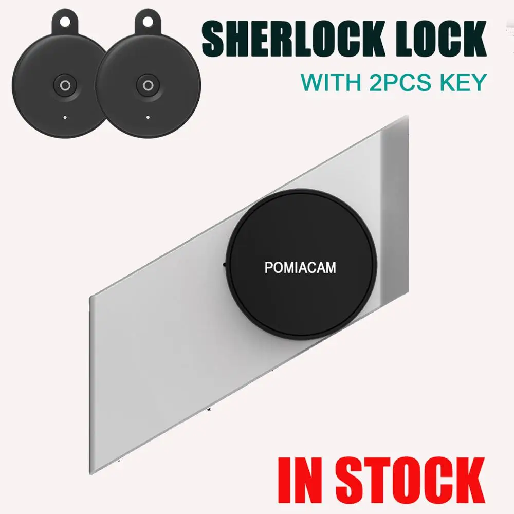 In Stock Sherlock S2 Electronic Door Lock Add 2pcs Keys Electric Smart Lock Bluetooth Wireless App Phone Control Silver Black Aliexpress Security Protection