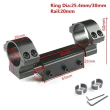 

Tactical Scope Mount Dual Rings 25.4mm/30mm w/Stop Pin Flexible Scope Mount Rings 20mm Picatiiny Dovetail Weaver For Rifle Scope