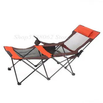 

Aluminum Folding Beach Chair Elevated Bed Portable Outdoor/Patio Furniture Heavy Duty Lounge for Camping Breathable Material