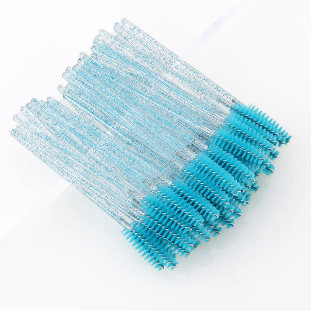 Nylon Eyelash Brush Grafting Eyelash Tool Short Mini Eyelash Comb Eyebrow Brush Makeup Tool Wholesale