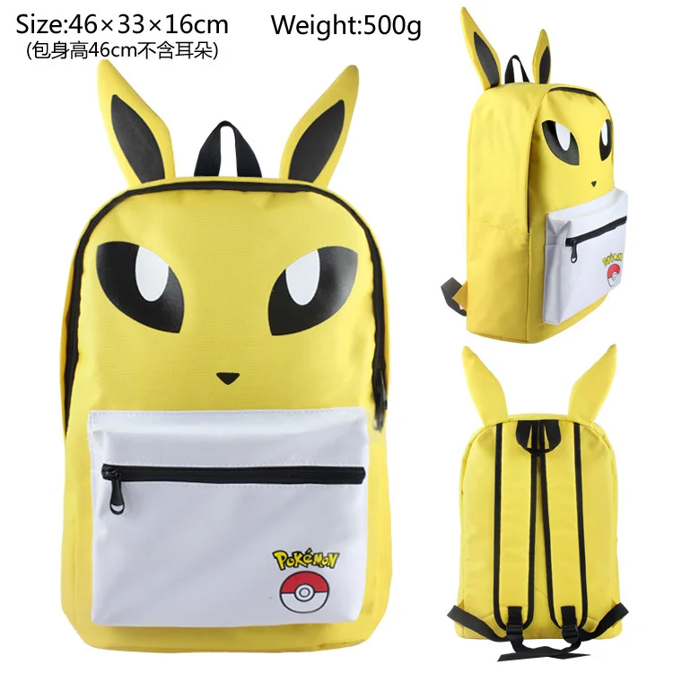 Pocket Monster Pokemon Umbreon eevee Leafeon Sylveon, рюкзак в форме уха, мультяшная Холщовая Сумка на плечо, 14 стилей