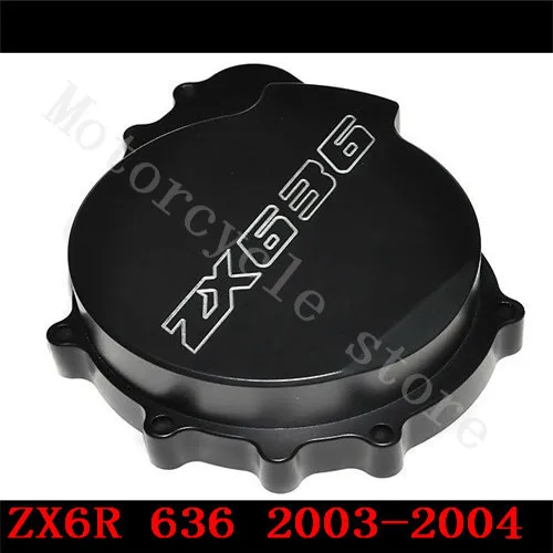 For Kawasaki ZX6R ZX-6R ZX636 636 2003 2004 Motorcycle Engine Stator cover Black left side