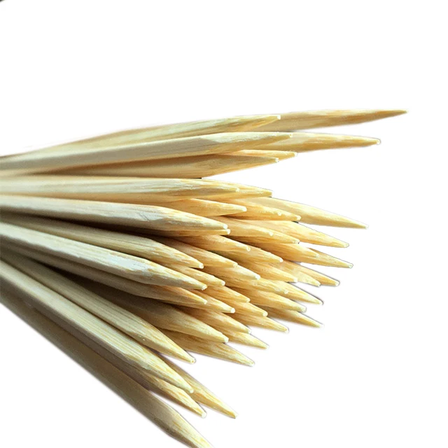 18 Cm*3 Mm-Es Négyzet Alakú Bambuszpálcák Fa Grill Nyárs Eldobható Étel Cukorka Alma Hús Gyümölcs Tű Étterem 100-500Db - Image 4