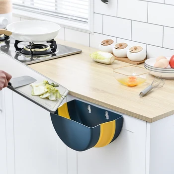 

Folding Kitchen Bin Wall Mounted Waste Closet Door Drawer Car Hanging High-quality Hot Selling Convenient Trashcan