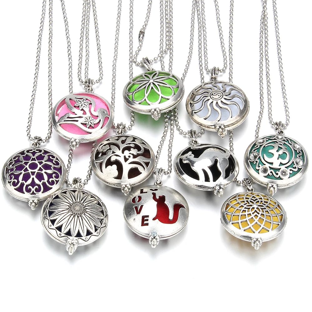 New Aromatherapy Jewelry Aroma Diffuser Necklace Pendant Open Perfume Locket Essential Oils | Украшения и аксессуары