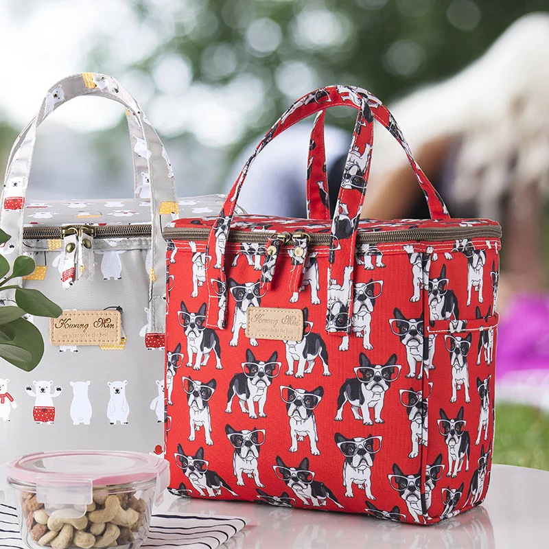 Large Capacity Portable Lunch Bag Fresh Keeping Insulated Tote Travel Waterproof Cool Food Storage Handbags |