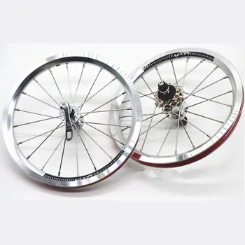 

YNHON Folding Bike 14 Inch Wheelset Bicycle 412 Outer Three-speed 16 Inch Aluminum Alloy Wheels Outside Shifter Wheel Rims Rings
