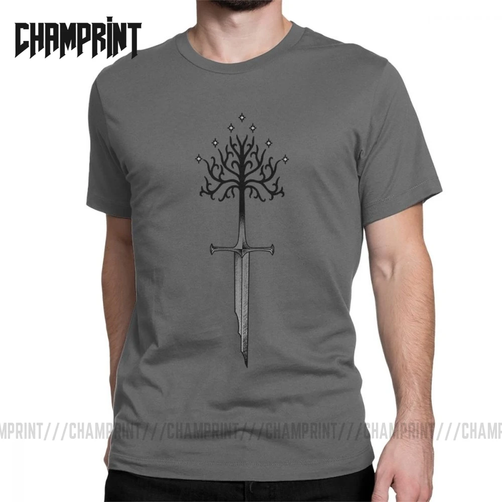 

Men Narsil Lord Of The Rings T Shirt Fantasy Gandalf Middle Earth Magic 100% Cotton Tops Short Sleeve Tee Shirt Printing T-Shirt