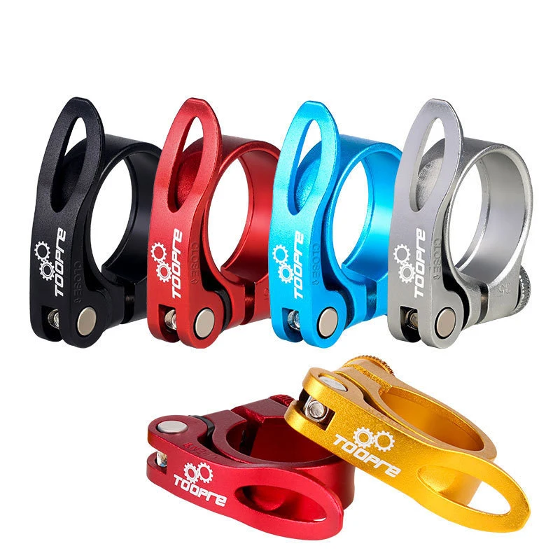 Bike Seat Clamp Seatpost Clamp Bicycle Seatposts Clamps New 31.8/34.9mm Alloy Bike