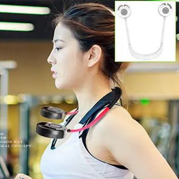 

Portable folding leafless neck hanging fan Small Neck Band Portable PP Mini Air Fan rechargeable Cooler Fan Lazy Fan 1PCS