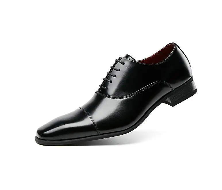 Мужские модельные туфли; высококачественные Туфли-оксфорды с острым носком; мужские деловые туфли на шнуровке; Мужская официальная обувь; C21-51