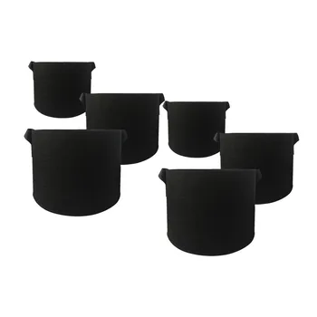 

5Pcs/Set Heavy Duty Thickened Fabric Pots Grow Bags Container Nursery Flowerpot Transplant Plant Bag with Handles