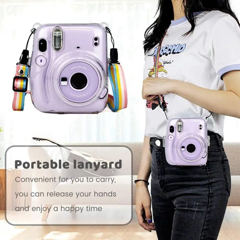 Новый портативный защитный прозрачный чехол для Fujifilm Instax Mini 11 Crystal Camera s с