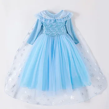 

Princess Dress for Girls Princess Elsa Dress Cosplay Kids Fancy Halloween Party Princess Costumes Cosplay Christmas Girl Dresses