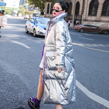 

2019 New Womens Winter Waterproof Long Plus Size Coat Thick Large Size Female Down Jackets Abrigo Muje PP277