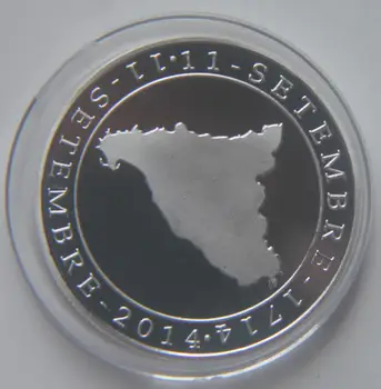 

Catalonia 40mm Silver Plated Coins Collectibles Challenge Coingreat Gift Copy Coins-replica Commemorative Coins