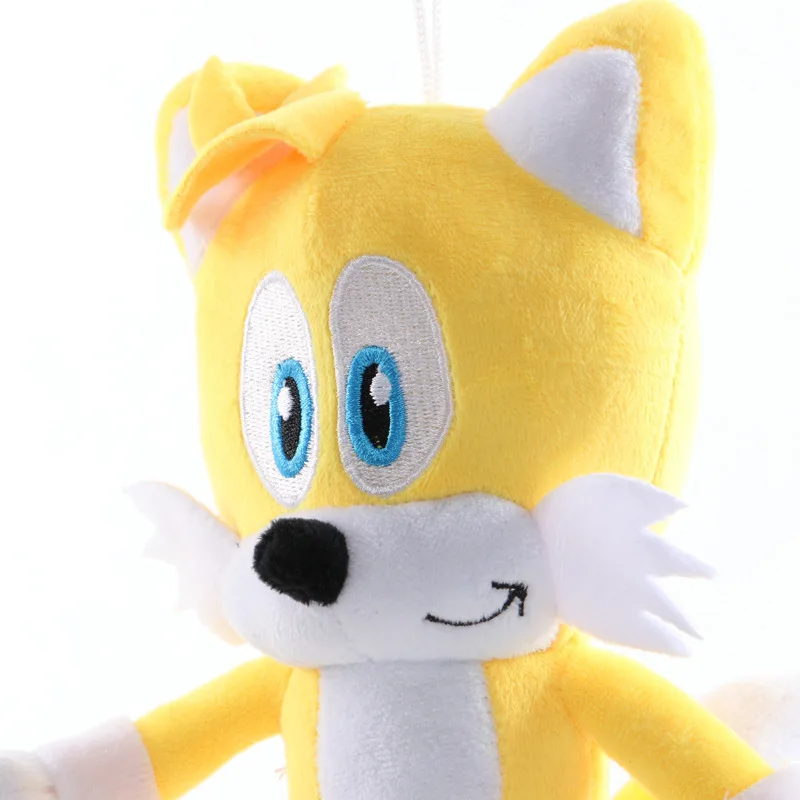 28cm Sonic Plush Doll Black Blue Yellow Hedgehog Soft Stuffed Toy Hot Game Shadow Knuckles Tails For Children Christmas Gifts