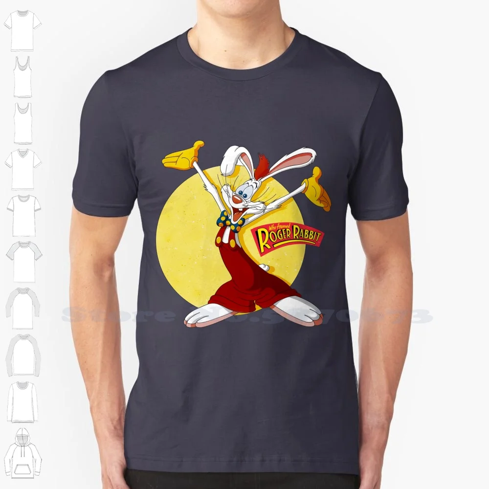 Roger The Rabbit Black White Tshirt Per Uomo Donna Roger Rabbit Roger Rabbit Cartoonroger Rabbit Who Framed Roger Rabbit Rabbit