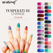 WiRinef температурный Гель-лак термальный Гель-лак УФ термо-Хамелеон Гибридный лак Полупостоянный Гель-лак