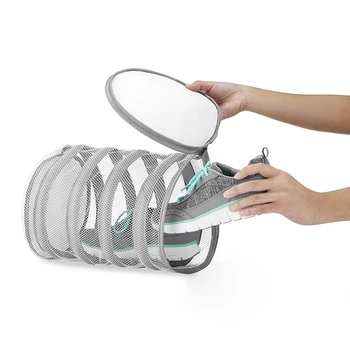 

Storage Zipper Closure Washing Net Drying With Hanging Loops Machine Laundry Durable Bathroom Polyester Shoe Wash Bag Cleaning