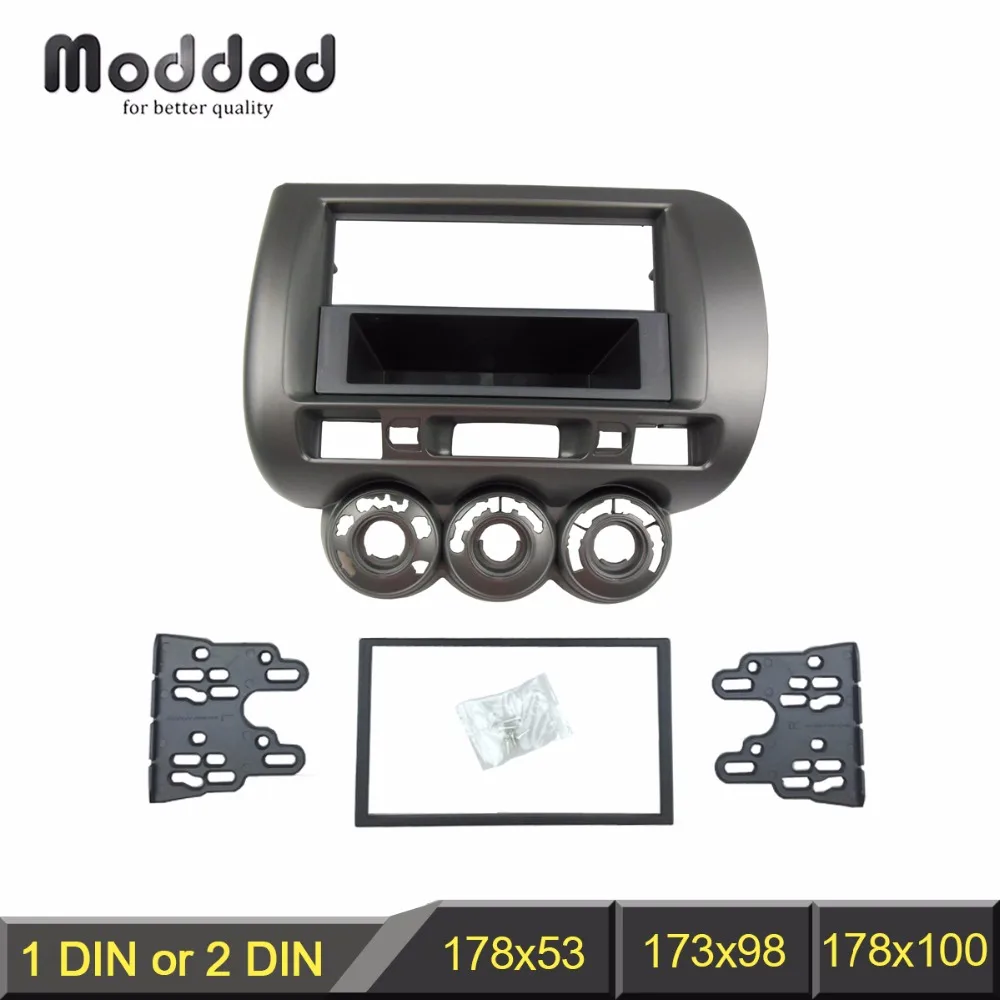 Один/двойной Din Переходная для Honda Jazz Радио DVD стерео CD панель Dash Монтажная Установка отделка фасции комплект лицевая рамка