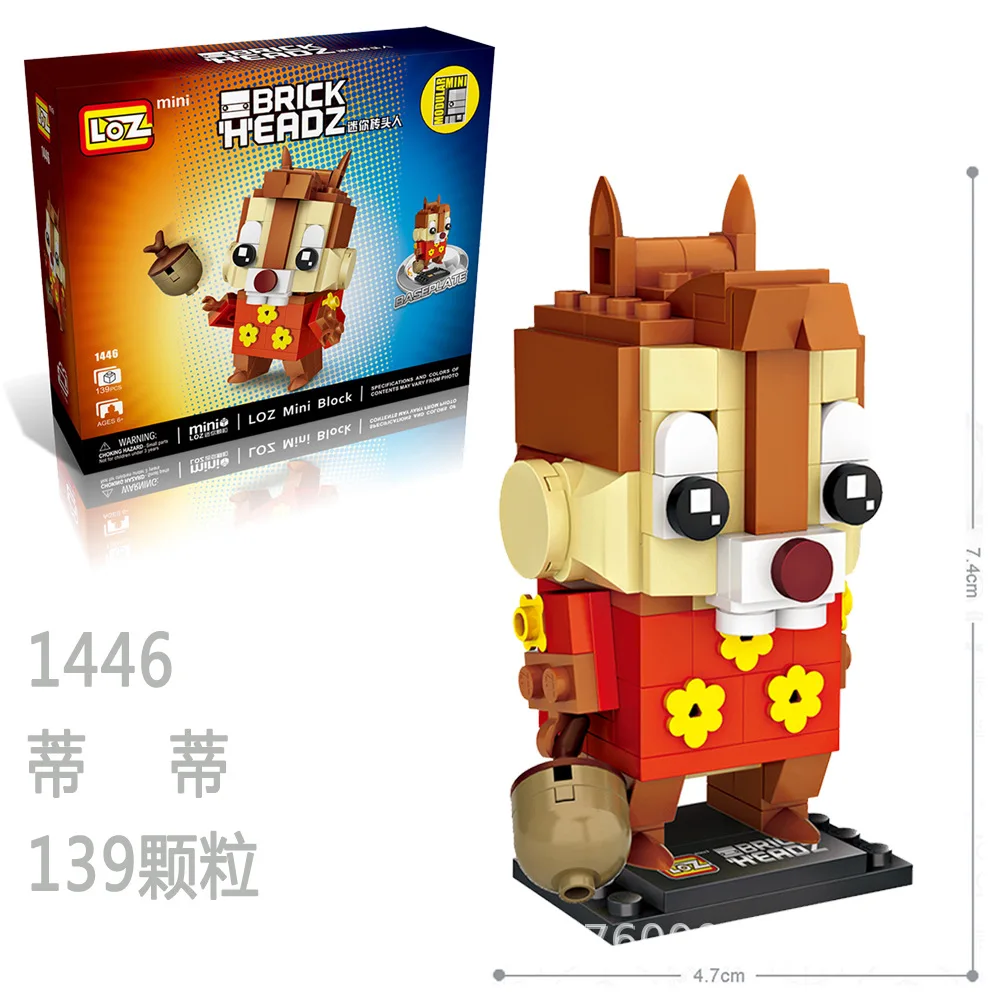 LOZ Toy Story Мультяшные Мини фигурки строительные блоки Базз-Лайтер Вуди чип и Дейл кирпичи Headz Игрушки для коллекции