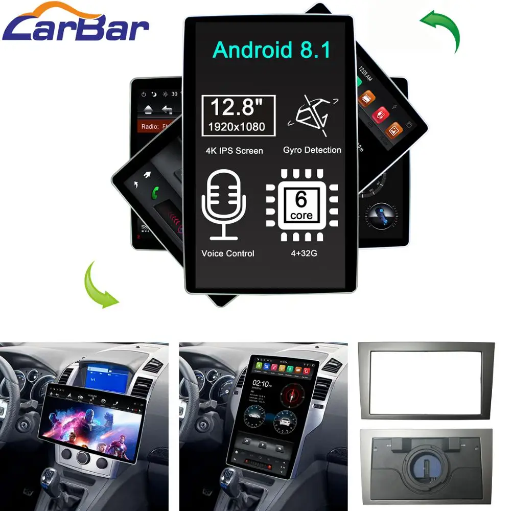 Автомобильный DVD плеер 12 8 дюймов в стиле Tesla Android 1 GPS навигация для Opel Astra Meriva Corsa
