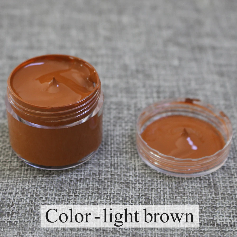 

Light Brown Leather Coloring Paste 150ml and Black Leather Leather Coloring Paste 150ml for Bag Sofa Car Seat Scratch