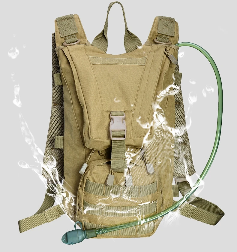 Военный тактический рюкзак 2.5L, сумка для воды, Армейская, тренировочная, для улицы, для охоты, верховой езды, для путешествий, вместительная