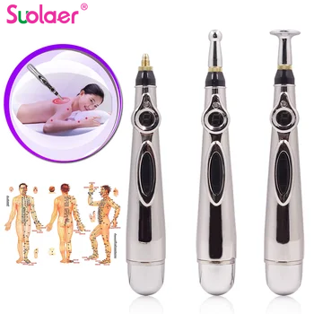 

2019 Newst Electronic Acupuncture Pen Electric Meridians Laser Therapy Heal Massage Pen Meridian Energy Pen Relief Pain Tools