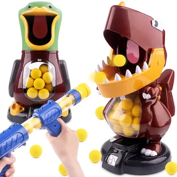 

Children's Air Soft Gun Score Target Duck Children Shooting Toys Air Pump Powered Kids Gun Interactive Novel Toy Electronic Game