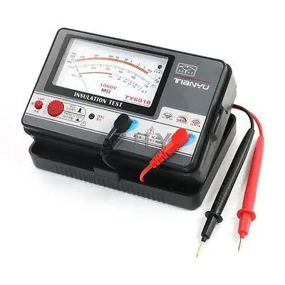 

TY-6018 1000V 0.5-2000M Ohm Battery Powered Insulation Resistance Tester