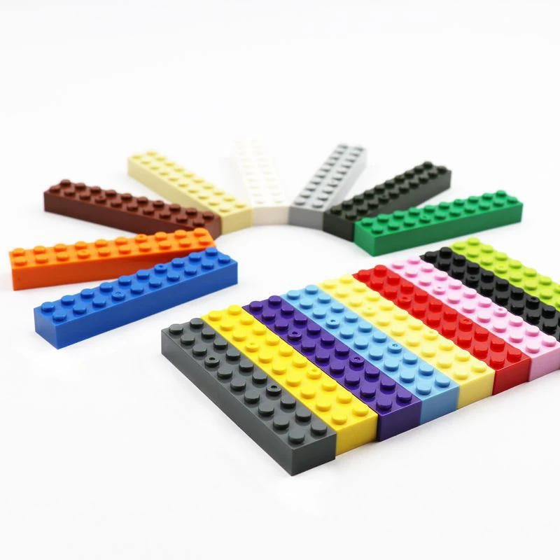 50 Pieces Classic Moc Enlighten Brick 2x10 Building Blocks 3006 Diy Rc