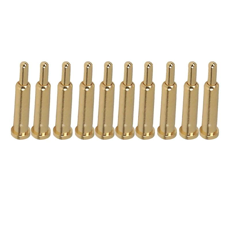10pcs Gold-plated Spherical Tipped Spring Loaded Probes Testing Pins OS 