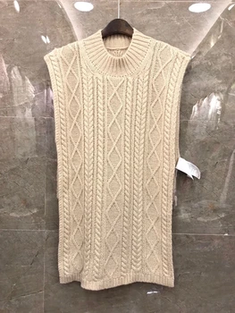 

2020 Early Autumn New Women's round Collar Stitching Knitted Decorative Shawl All-match Top 827