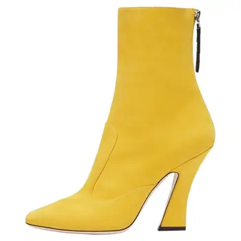 

Fashion Ankle Boots Women New Designer Botas Mujer Tide Brand Sapato Feminino New Strange Heel Ladies Shoes Short Leather Boots