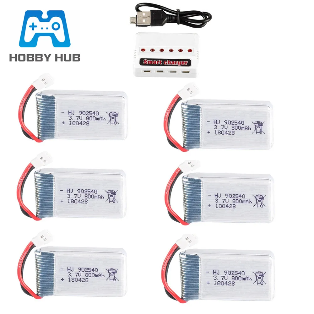 3 7 В 800 мАч Lipo батарея для Syma X5 X5C X5SC X5SW TK M68 MJX X705C SG600 RC Quadcopter Drone запасная часть 902540