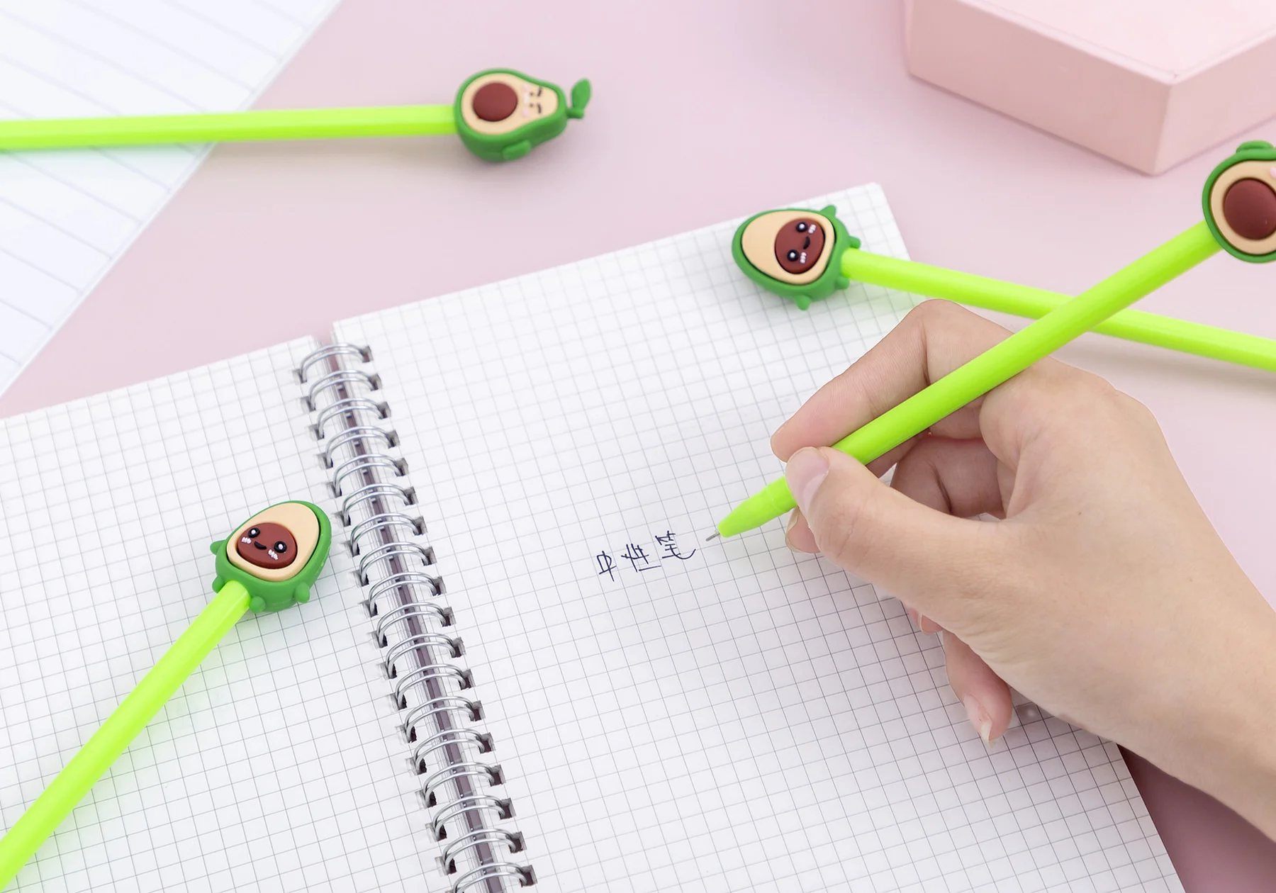 2-6-24 Stück süße Kawaii Avocado Obst Gelstift Schreibwaren Büro Schulbedarf Kinder Geschenke süß reizend hübsch kreativ – Detail 8