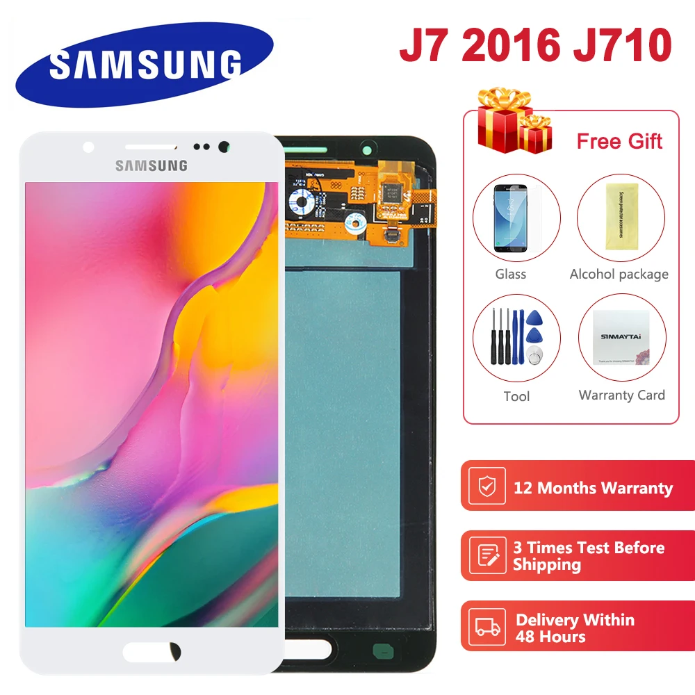 ЖК дисплей с дигитайзером сенсорного экрана в сборе для Samsung Galaxy J7 5 J710 J710F J710FN J710M