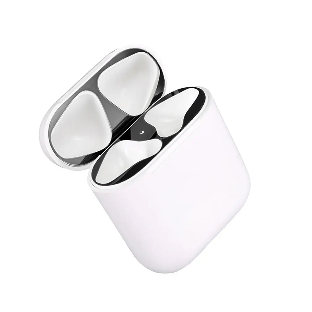 Металлическая Пыль Защита для Apple AirPods чехол аксессуар защитная наклейка защита