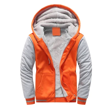 

Simple Style Hoodies Mens 2020 Winter Fleece Solid Color Sweatshirt Fashion Pure Color Hoodies Men Thicken Plus Size Warm Jacket