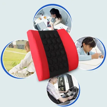 

Electric Massage Soft Sponge Waist Support Pillow Bone Stimulate the Circulation of Blood Cushion Car Styling Massage Car Seat