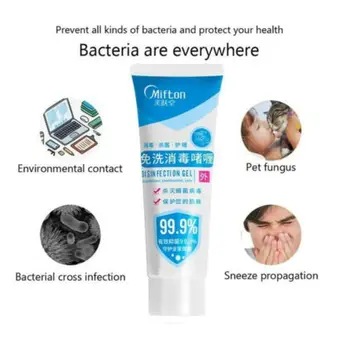 

100MLGel Hand Sanitiser Sanitizer 75%GEL Antibacterial Alcohol Based Rub PHYB