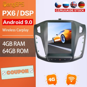 

Car DVD PLayer For Ford Focus 2013-2015 GPS Navigation Tesla Android 9.0 Radio Multimeida Headunit Touchscreen Carplay Bluetooth