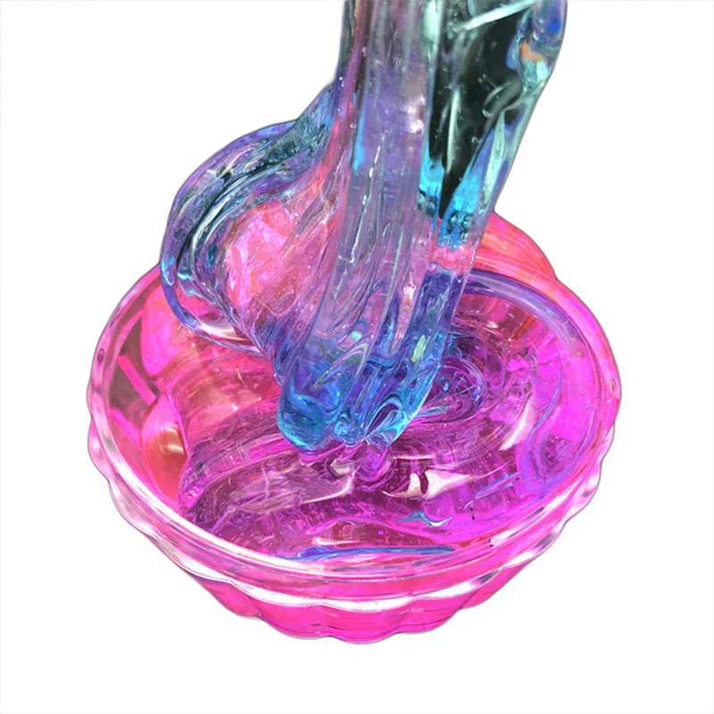 Diy Color Transparent Slime Glue Toys Supplies Clear Fluffy Slimes Foam Putty Plasticine Cloud Slime Ball Clay Kit For Kids 9