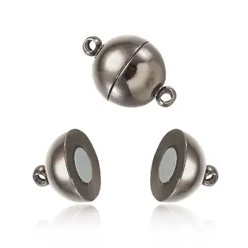 

5 Set/50 Set 19x12mm/11x5mm Multicolor Round Brass Magnetic Clasp Converter for Jewelry Making Hole: 2mm
