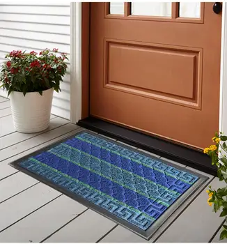 

Door Mat Floor Mat Carpet Loop-pile Thick Waterproof Non Slip Easy Clean DoorMats Indoor Outdoor Entrance Home Hotel Q7669