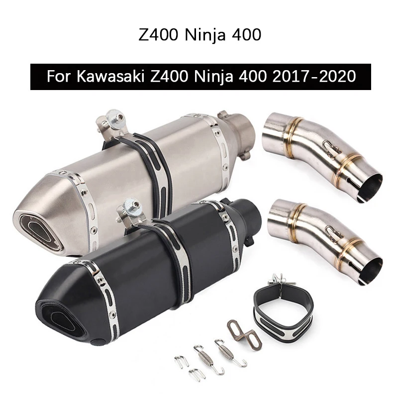 For Kawasaki Z400 Ninja 400 2017 2020 Exhaust Pipe Slip On Motorcycle