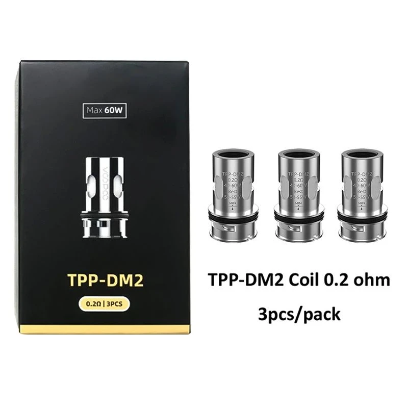 3Pcs TPP Coil TPP DM2 0.2ohm Replaceable Head Coil Pod For DRAG 3 / Drag X Plus / Drag S Pro Pod